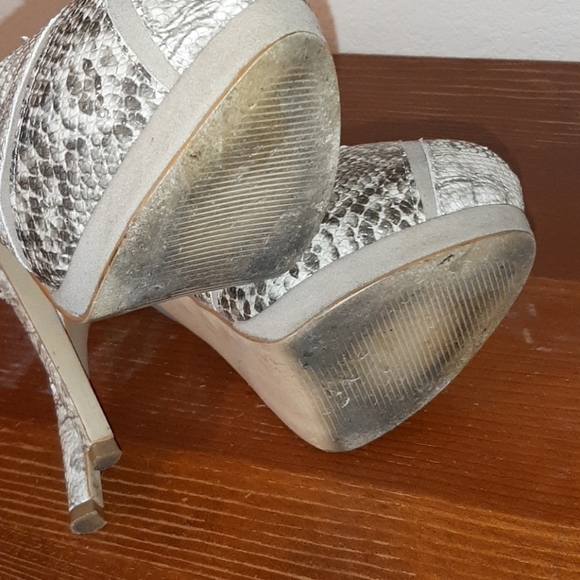 peeptoe platform slingback heels size 6.5 - Picture 5 of 8